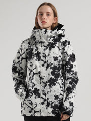 Womens Black and White Ski/Snowboard Jacket 10K Windproof and Waterproof£¬Machine washable Womens Black and White Ski/Snowboard Jacket 10K Windproof and Waterproof£¬Machine washable
