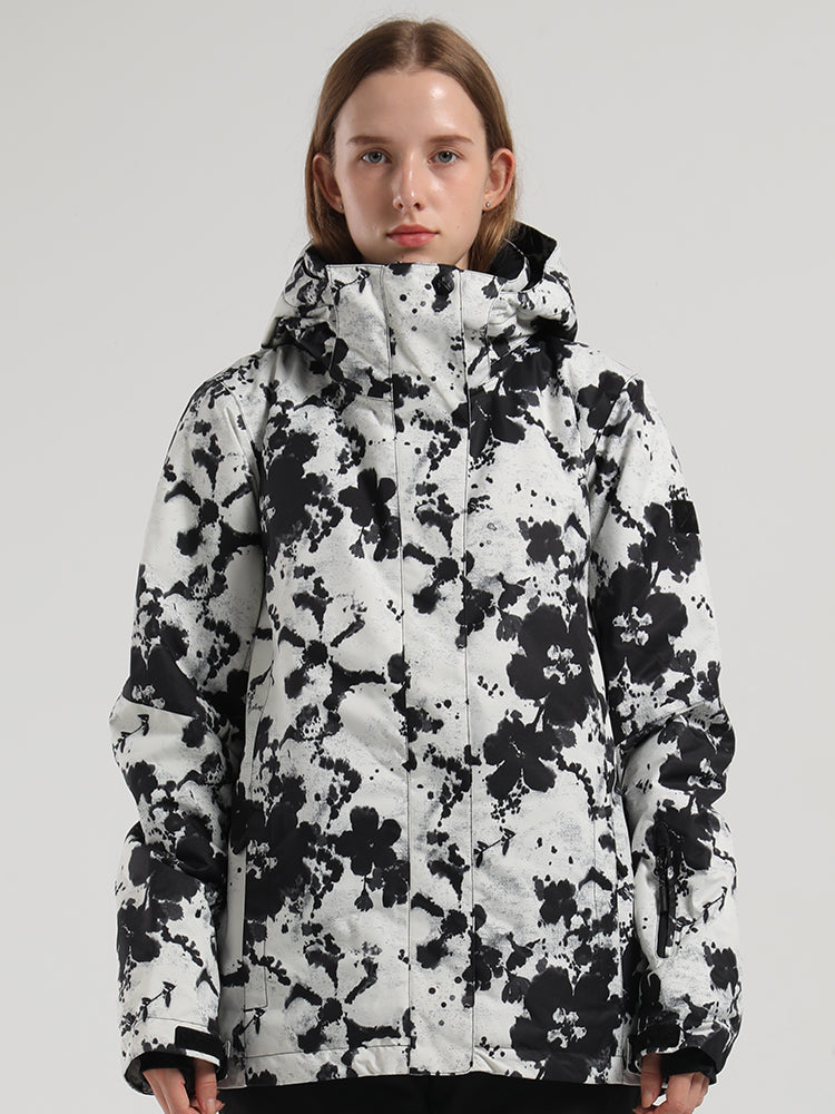 Womens Black and White Ski/Snowboard Jacket 10K Windproof and Waterproof£¬Machine washable Womens Black and White Ski/Snowboard Jacket 10K Windproof and Waterproof£¬Machine washable