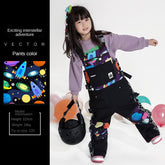 New Ski Bib Windproof Waterproof Ski Pants Snowboard Clothing Boys and Girls Ski Bib