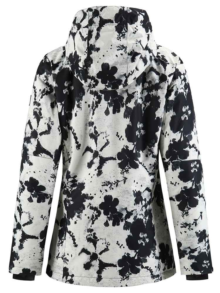 Womens Black and White Ski/Snowboard Jacket 10K Windproof and Waterproof£¬Machine washable Womens Black and White Ski/Snowboard Jacket 10K Windproof and Waterproof£¬Machine washable