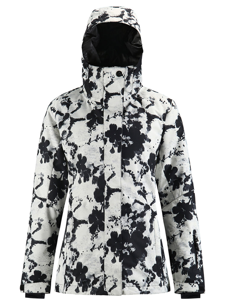 Womens Black and White Ski/Snowboard Jacket 10K Windproof and Waterproof£¬Machine washable Womens Black and White Ski/Snowboard Jacket 10K Windproof and Waterproof£¬Machine washable