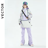 New Pullover Reflective Ski Suit Single and Double Board Warm-Keeping and Cold-Proof Windproof Breathable Skiing Suit