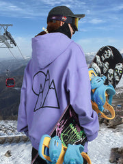 Women's Couples Ski Sweater Windproof Warm Fleece Oversize Jacket Single And Double Board Ski Suit