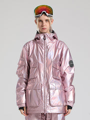 Women's Pink Dazzling Ski Jacket