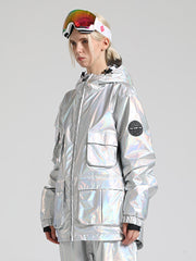 Women's Silver Dazzling Ski Jacket