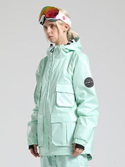 Women's White Dazzling Ski Jacket