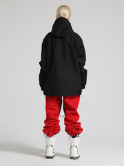Women's Red Pullover Ski Suit