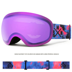 Adult Ski Goggles Double-Layer Windproof Anti-Fog Mountaineering Equipment Cocker Myopia Snow Goggles Ski Goggles