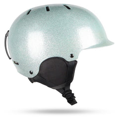 Adult Electroplating Green Lightweight Integrated Eps Ski Snowboard Helmet