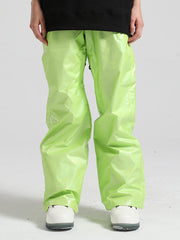 Women's Green Dazzling Ski Pants
