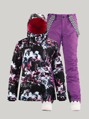 Winter women's suit, ski suit, windproof, waterproof, warm