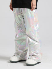 Women's Silver Dazzling Ski Pants