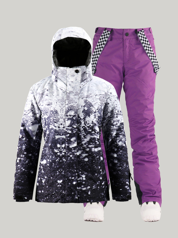 Winter women's suits, ski suits, machine washable YKK? zipper3.