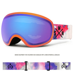 Adult Ski Goggles Double-Layer Windproof Anti-Fog Mountaineering Equipment Cocker Myopia Snow Goggles Ski Goggles