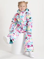15K  Waterproof Windproof Colorful&cute Camouflage Kids One Piece Snowboard SuitSki Suit