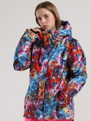 Womens Colourful Snowboard Jacket 10K Windproof and Waterproof Ski Jacket£¬Machine washable