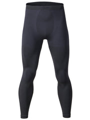 Men's Winter Grey Ski Thermal Underwear Set Wicking Quick-Drying
