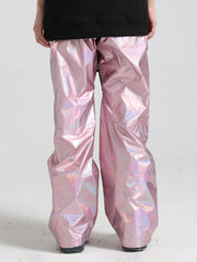 Men's Pink Dazzling Ski Pants