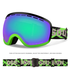 Adult Ski Goggles Snowmobile Skate Goggles Anti-Fog 100% Uv Protection