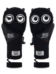 Aldult Unisex Cute Big Eyes Plush Snowboard Gloves Winter Mittens