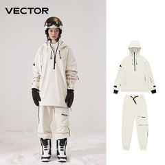 Vector Ski Suit Single and Double Board Top Loose Pullover Hoodie Windproof Keep Warm