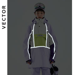 New Pullover Reflective Ski Suit Single and Double Board Warm-Keeping and Cold-Proof Windproof Breathable Skiing Suit