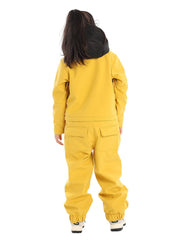 Kid's Yellow Ski Suit One Piece Snowsuits Waterproof Ski Jumpsuits