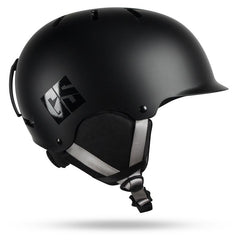 Adult Black Lightweight Integrated Eps Ski Snowboard Helmet