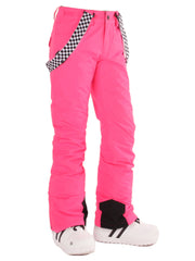 Women's Highland Bib Snowboard & Ski Pink Pants